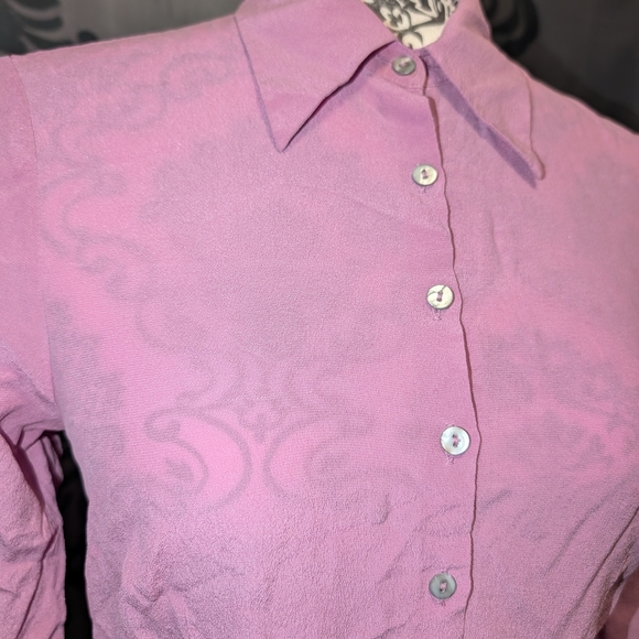 Vintage 80s/90s H&M (Hennes) 100% Silk Blouse - Picture 3 of 4